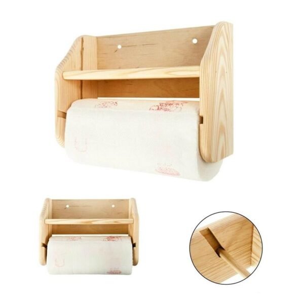 portarotolo legno scottex