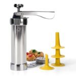 Macchina Pistola Per Biscotti Alluminio Siringa Dolci Formine Sparabiscotti 25 - immagine 3
