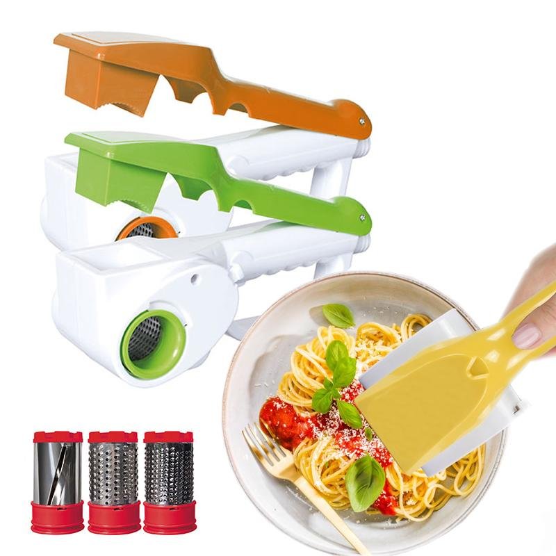 Grattugia elettrica formaggio senza fili 3 rulli cordless