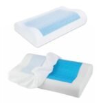 Cuscino Cervicale Memory Foam Gel Guanciale Letto Ortopedico Morbido e Lavabile - immagine 2