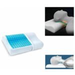 Cuscino Cervicale Memory Foam Gel Guanciale Letto Ortopedico Morbido e Lavabile - immagine 3