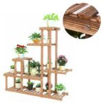portavaso fioriera in legno multi mensola