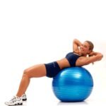 Fitball palla da ginnastica gonfiabile esercizi addominali pilates fitness 55 cm - immagine 3