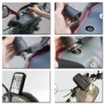 Supporto impermeabile porta cellulare telefono per la moto borsa universale 6,8" - immagine 2