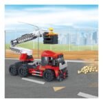 Gioco costruzioni mattoncini 3 in 1 truck camion elevatore 300 pz conforme CE - immagine 4