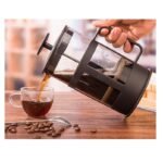 Caffettiera francese a pressione da 1 LT caffè the caldo freddo bevande - immagine 2