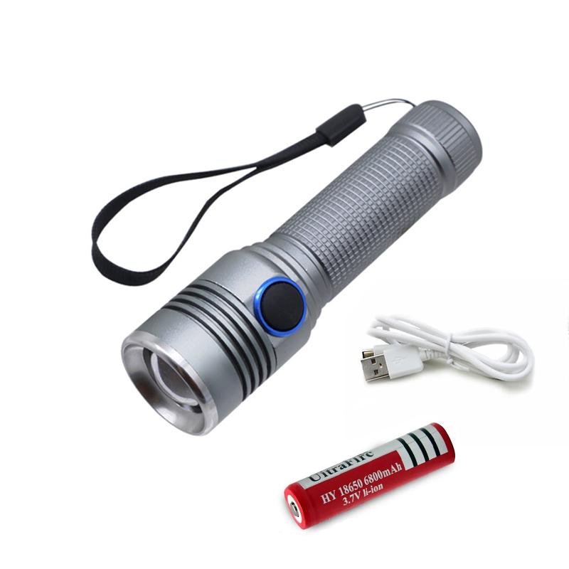 torcia led waterproof usb