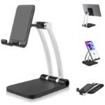 Supporto MAXI Smartphone Tablet base larga robusto solido Metallo Big Desktop - immagine 2