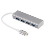 Hub 4 porte USB 2.0 con Attacco Type-c