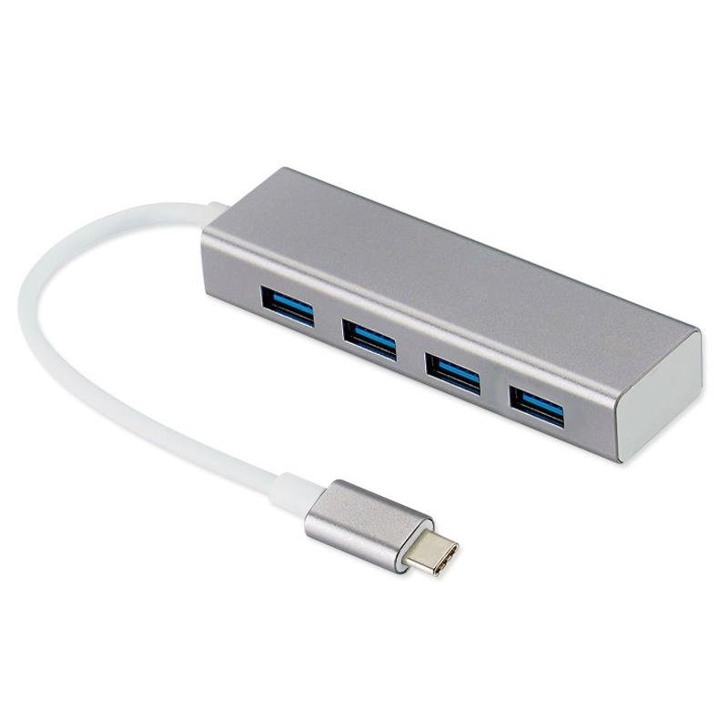 Hub 4 porte USB 2.0 con Attacco Type-c