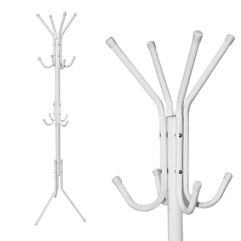 appendiabiti 12 ganci metallo Bianco