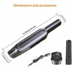 Mini aspirapolvere potente portatile ricaricabile 6Kpa USB auto casa peli animal - immagine 4