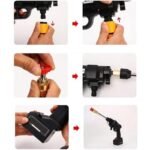 Idropulitrice a batteria Portatile 21V 2 Batterie Valigetta + kit Lavaggio Auto - immagine 5