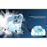 Cover custodia iPhone 13 Mini Pro Max trasparente angoli rinforzati antiurto - immagine 5