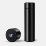 Borraccia bottiglia termica display LED gradi thermos acciaio inox caldo freddo - immagine 2