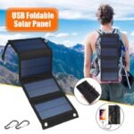 Pannello solare pieghevole 80W caricabatterie telefono campeggio trekking USB - immagine 4