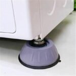 4 Piedi Piedini antivibrazione antirumore antiscivolo ventosa lavatrice mobili - immagine 2