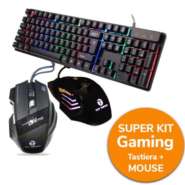 Kit Tastiera e Mouse Gaming Professionale