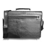 Borsa uomo vintage eco pelle ufficio tracolla pc ipad lavoro scomparti + chiave - immagine 2