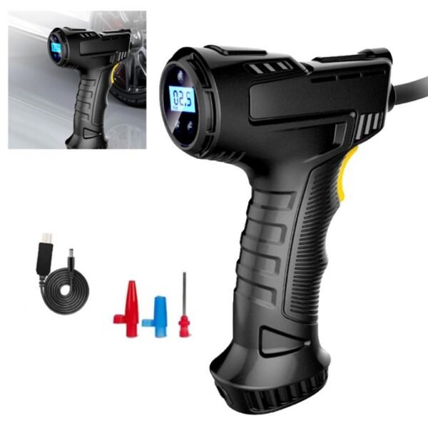 Compressore aria portatile ricaricabile pistola 12V 120W