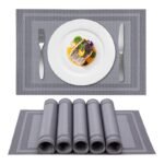 Set 6 Pezzi tovaglietta Grigio