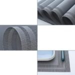 Set 6 Pezzi tovaglietta tovagliette americane tovaglia 30x45 resistente grigio - immagine 5