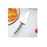 Kit 3 in 1 Pala taglia spala pizza forno acciaio inox manico legno pane dolci - immagine 5