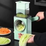 MAXI AFFETTATRICE MANUALE TAGLIA VERDURE JULIENNE AFFETTA CUCINA GRATTUGIA INOX - immagine 6