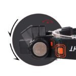 Torcia Luce led frontale lampadina da testa ricaricabile USB Escursioni Lavoro - immagine 2