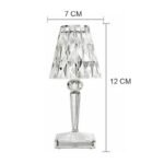 4x Lampade lampada led da tavolo bar ristorante decorativa diamante luce calda - immagine 2
