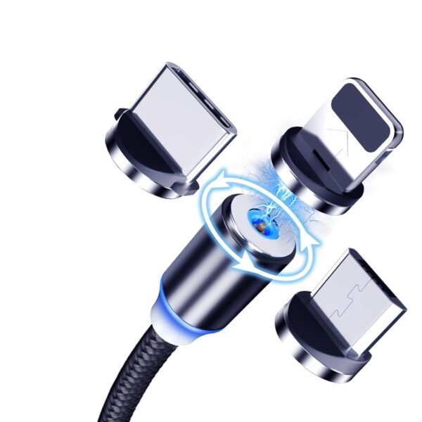 Cavo USB 3 in 1 Mangetico ricarica e traferimento dati