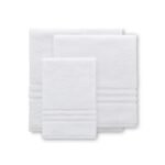 Set completo tris asciugamani bianco