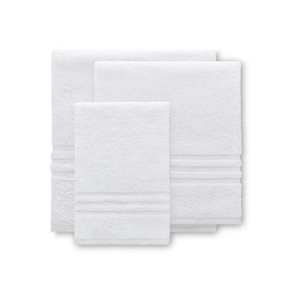 Set completo tris asciugamani bianco