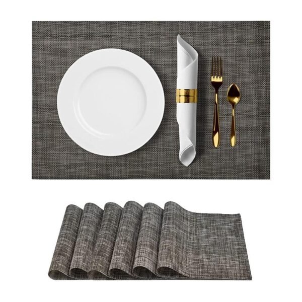 Set 6 Pezzi tovaglietta americana Grigio