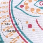 Set 6 Pezzi sotto bicchieri rotondi bevande mandala boho bohemien nappe 14 cm - immagine 2