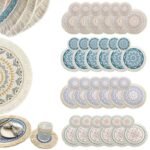 tovagliette americane sotto bicchieri mandala