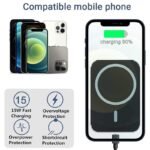 Caricatore MagSafe Auto Apple Iphone Wireless 15W Magnetico Smartphone Cellulare - immagine 5