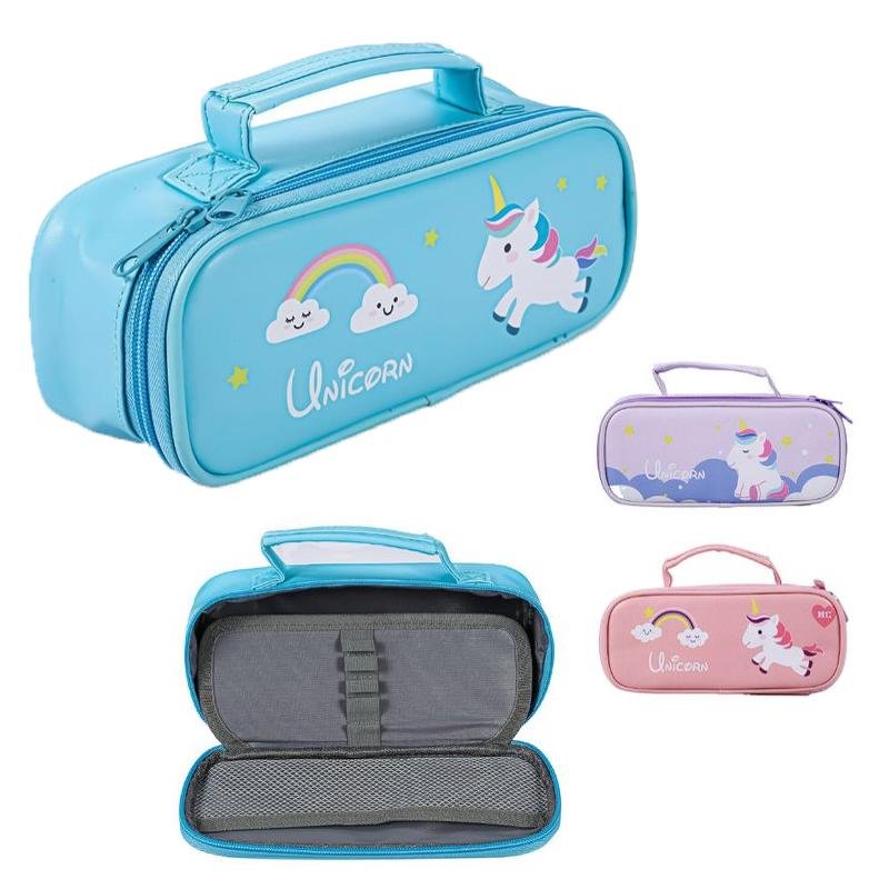 astuccio scuola unicorno 2 piani