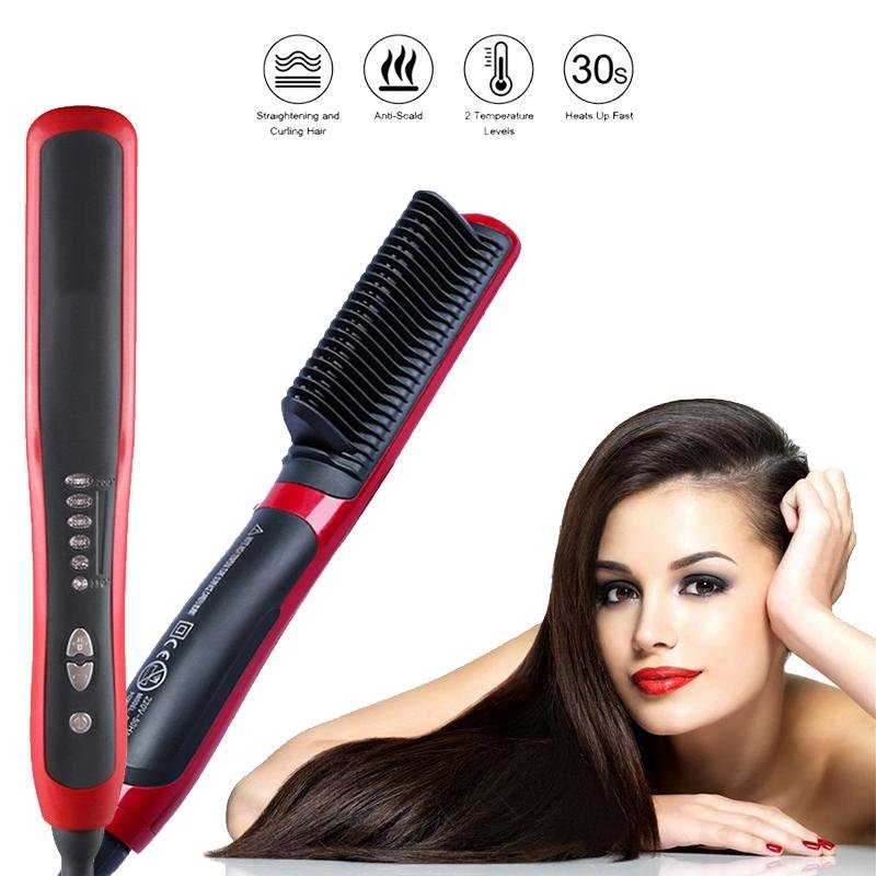 spazzola lisciante per capelli ioni nuova