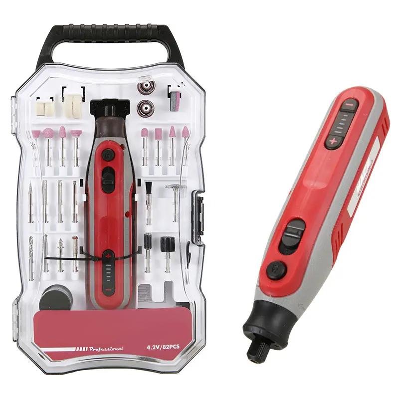 Mini trapano di precisione kit 82 pezzi dremel a batteria