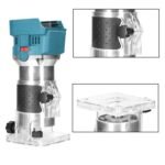 Fresatrice Verticale a Batteria 800W Rifilatore Fresa Legno Trimmer Router - immagine 2