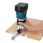 Fresatrice Verticale a Batteria 800W Rifilatore Fresa Legno Trimmer Router - immagine 3