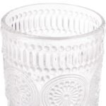 Set 6 bicchieri vetro boho vintage barocco acqua vino casa pub ristorante 30 cl - immagine 6