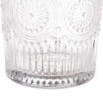 Set 6 bicchieri vetro boho vintage barocco acqua vino casa pub ristorante 30 cl - immagine 7