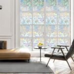 Pellicola Vetro finestra stile decorativo privacy opacizzante sostituisce le tende - immagine 3