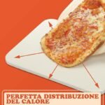 Pietra refrattaria per pizza pane rettangolare 30x38 cm forno elettrico gas bbq - immagine 5