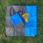 Telo impermeabile mare spiaggia campeggio picnic con picchetti grande 200x210 cm - immagine 3