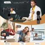 Microfono Wireless Lavalier microfoni senza fili Android IOS Type-c Lightning - immagine 5