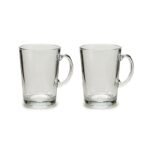 set 2 tazze vetro 260 cc