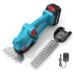 Tagliasiepi 2 in 1 a batteria taglia siepe tosasiepi 800W rifinitore tosa erba - immagine 2